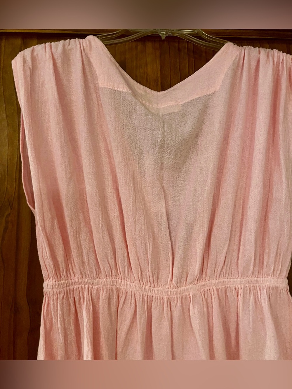 NEW Pink Peruvian Cotton Mini Dress/Beach Cover by Seaspice Size L - Picture 9 of 12